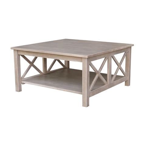 International Concepts Hampton Weathered Taupe Gray Coffee ... Amazing of gray wood coffee table with weathered grey reclaimed.
