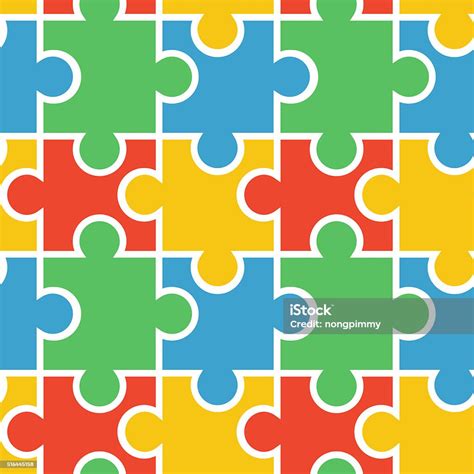 Puzzle Seamless Background Stock Illustration Download Image Now