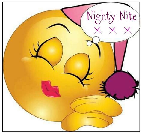 Goodnight Love Smiley Emoji Love Funny Emoticons