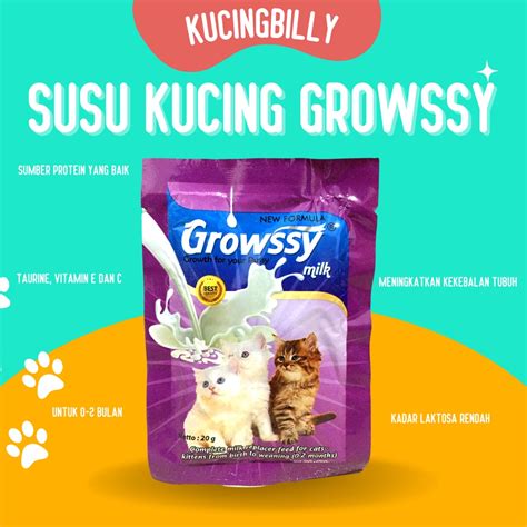 Jual Susu Kucing Growssy 20gr Shopee Indonesia