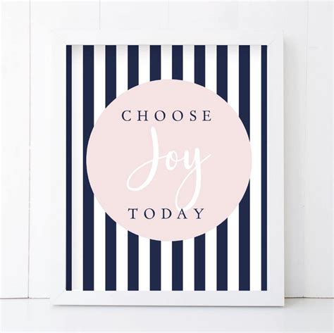 Choose Joy Today Scripture Verse Print Scripture Prints Etsy