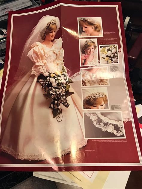 Vtg Danbury Mint Princess Diana Porcelain Bride Doll Royal Wedding1986 In Box Ebay