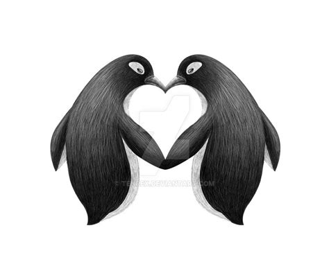 Penguin Love By Tenrex On Deviantart Penguin Art Penguin Love Cute