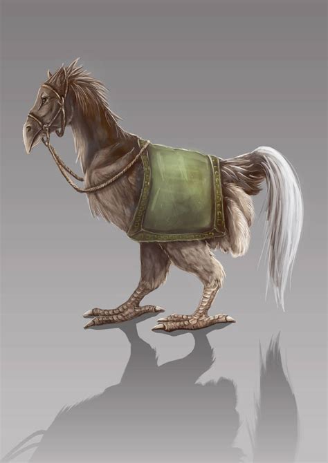 The Legend Of Aang Realistic Style Ostrich Horse By Kimberly Sc On