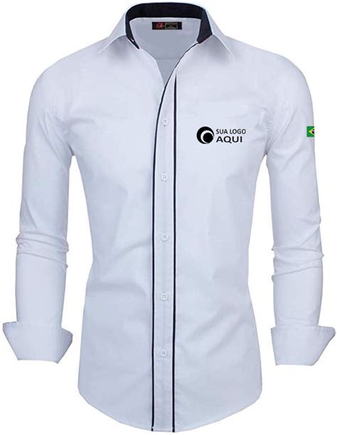 Camisa Social Elegance Para Uniformes Profissionais Kit 4 Pçs Alpha