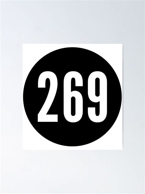269 Of Area Code Zip Code Location Black And White Poster By Wa Ka