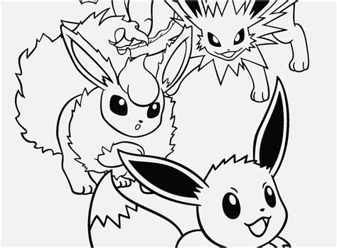 Pokemon Coloring Pages Eevee Evolutions At Getdrawings Free Download