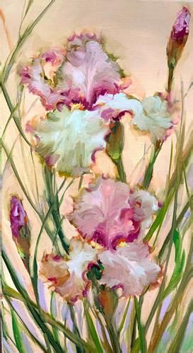 Daily Paintworks Original Fine Art Nancy Medina Flower Painting