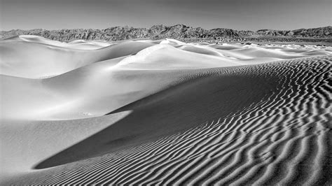Desert Sand Dunes No 3 Of 3 In Black And White Photograph By Pierre