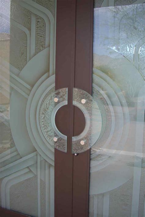 Etched Glass Doors With Glass Door Pulls By Sans Soucie Sans Soucie Art Glass