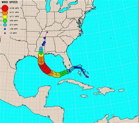 Hurricane Katrina Path Map Terminal Map