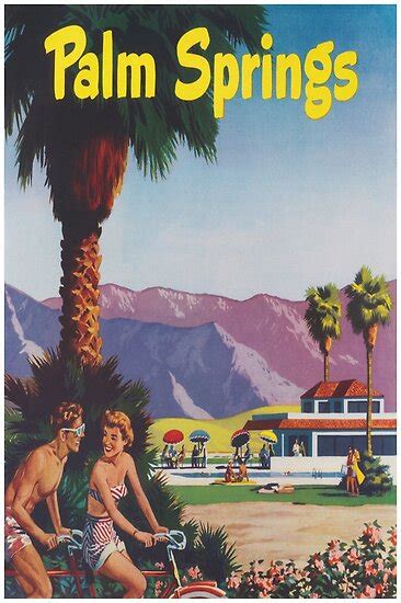 Palm Springs California Retro Vintage Poster Posters By