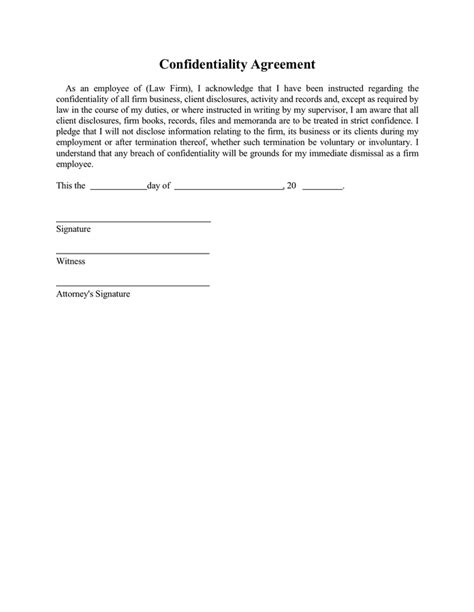 Confidentiality Agreement Template Download Free Documents For PDF Word And Excel