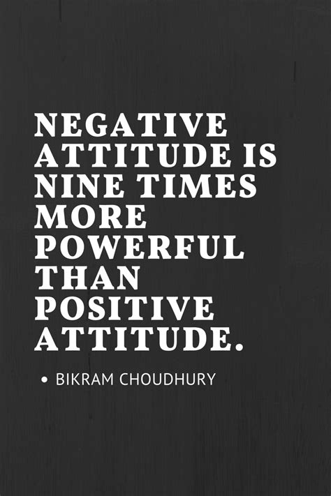 Negative Attitude Is Nine Times More Powerful Than Positive Attitude