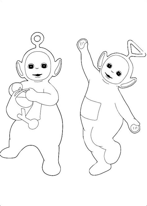 Teletubbies Colorear Dipsy Tegninger Laa Telebajski Lala Websincloud Ausmalen Tegning Colouring