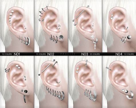 Awesome Sims 4 Ccs The Best Mega Pack Piercings Set By
