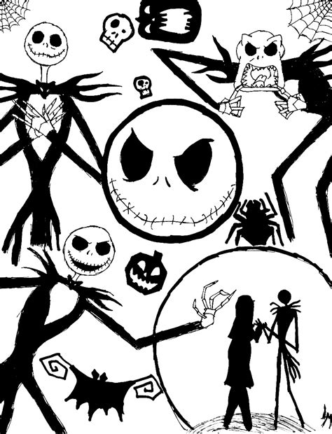Make your world more colorful with printable coloring pages. Free Printable Nightmare Before Christmas Coloring Pages ...