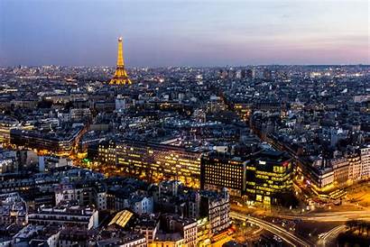 Paris Night France Skyline Eiffel Sunset Tower