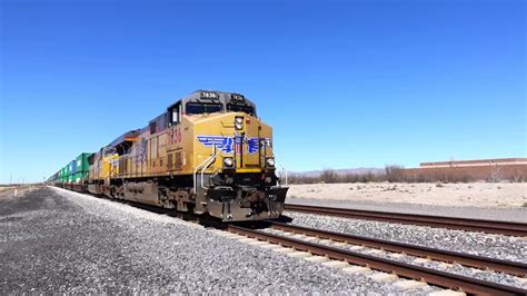 Chasing Union Pacific Freight Train Across New Mexico Youtube