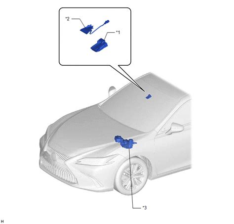 Lexus ES Parts Location Front Camera System For Hv Model