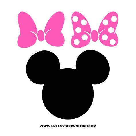 Minnie Mouse SVG & PNG Free Download - Free SVG Download | Minnie mouse