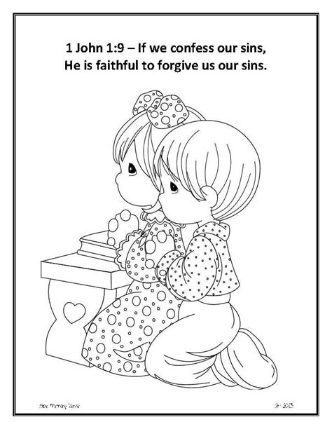 1 John 1 9 Opportunity Coloring Page