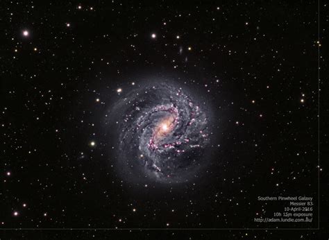 Southern Pinwheel Galaxy M83 Adam Lundie Eatons Hill Observatory