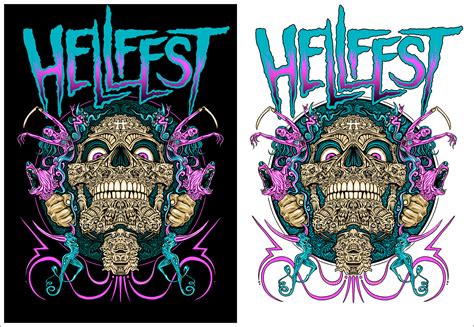 Once a year, the idyllic little french town of clisson is transformed into the european capital of metal. Hellfest 2019 - Official T-shirt graphic - The Underground ...