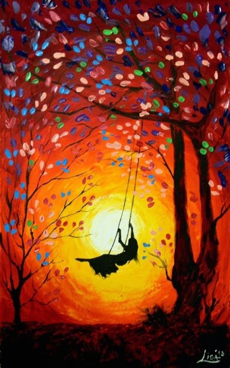 10 Fabulous Acrylic Painting Ideas For Beginners 2019 Using a black canvas for an acrylic painting is actually very easy and yields stunning results!