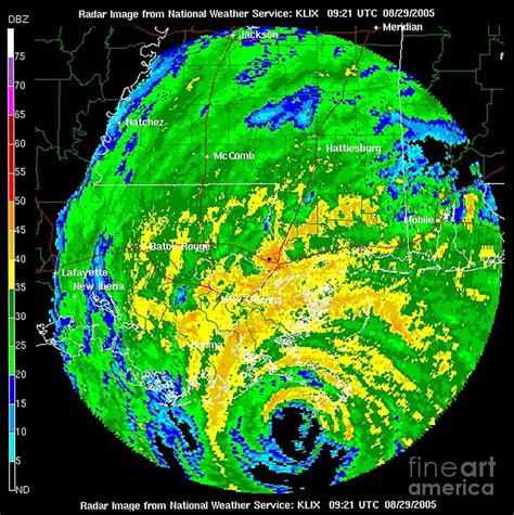 Hurricane Katrina Wfo Radar 2005 Photograph By Science Source Pixels