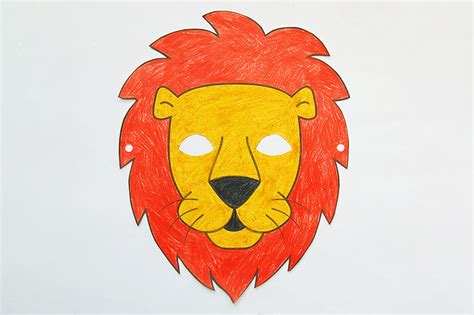 Lion Mask | Free Printable Templates & Coloring Pages | FirstPalette.com