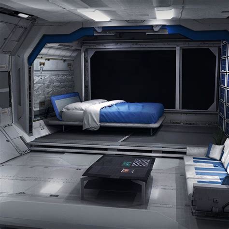 Sleeping Quarters By Sam Brown On Artstation Spaceship Interior Sci
