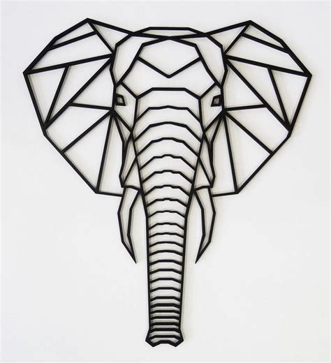 Pin By Fina García Romero On Cuadros Geometricos Geometric Elephant