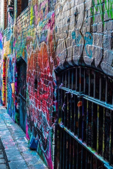 Graffiti Street Art In Melbourne Australia Victoria Stock Photo