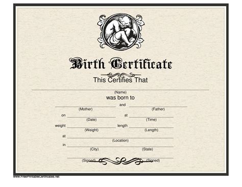 Create free birth certificates ethercard co. 15 Birth Certificate Templates (Word & PDF) ᐅ TemplateLab