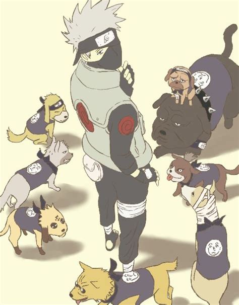 Kakashi And His Ninja Dogs Naruto Naruto Naruto Shippuden E Naruto