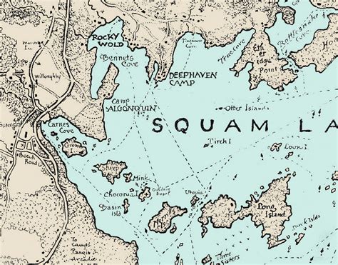 Two New Maps Of New Hampshire Lakes Lake Sunapee 1915
