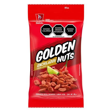 Cacahuates Barcel Golden Nuts Enchilados 100 G Bodega Aurrera