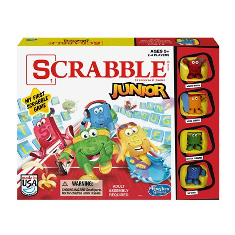 Scrabble Junior Game Board Game For Kids Ages 5 And Up For 2 4