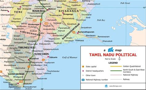 Road Map Of Tamil Nadu