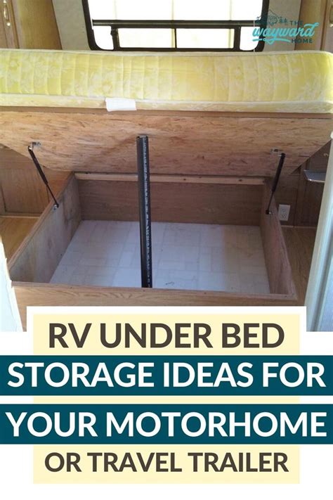 Rv Under Bed Storage Ideas For Your Motorhome Or Travel Trailer Couch
