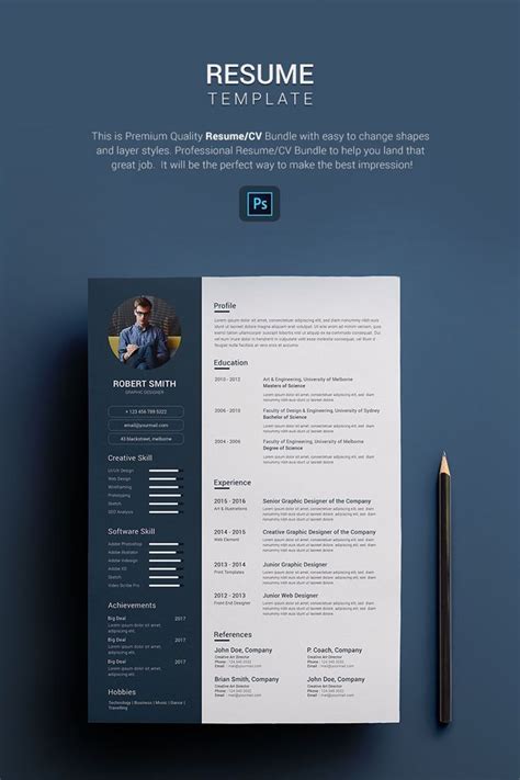Graphic designers create visual content in both print and digital form. Robert Smith - Graphic Designer Resume Template #67689 ...