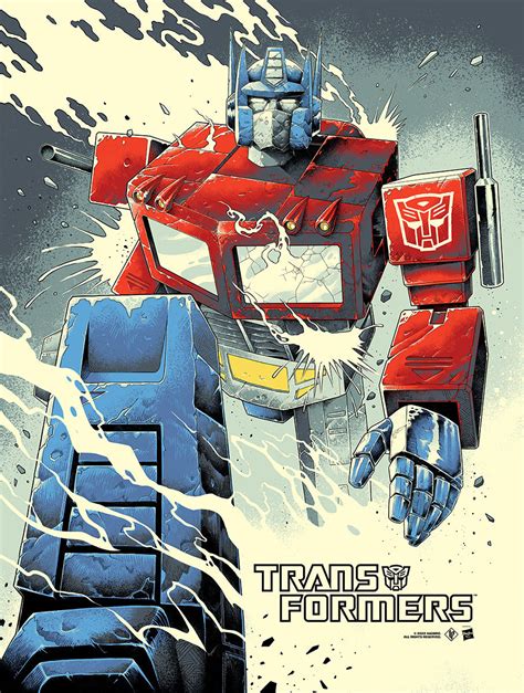 Official G1 Optimus Prime Limited Edition Posters By Luke Preece