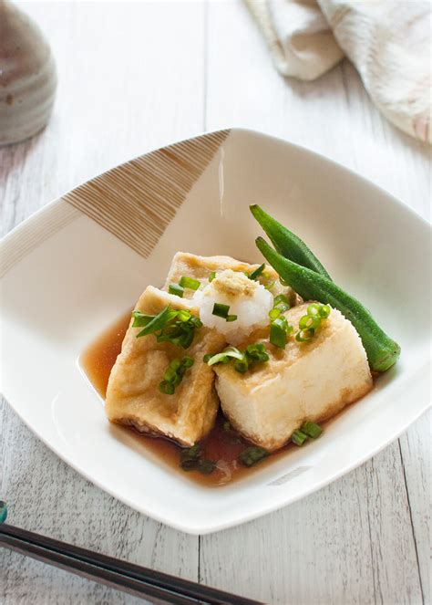 Serve the tofu on a hot summer day and enjoy it with a cold beer. Agedashi Tofu (Deep Fried Tofu in Sauce) | RecipeTin Japan