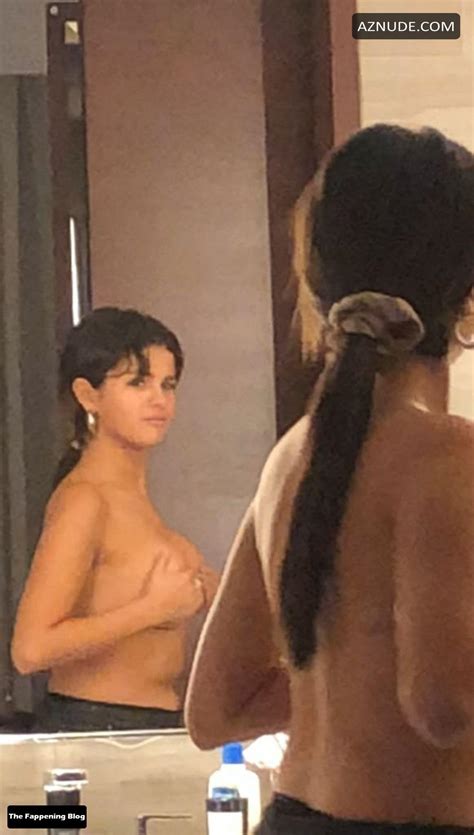 Selena Gomez Sexy Poses Topless Showing Off Her Hot Tits Aznude