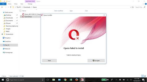 But if you are offline, it may be handy to be able to run everything offline on your computer. Can[t install on Win10 | Opera forums