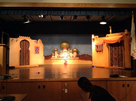 Backdrop And 2 Movable Building Fronts Aladdin Aladdin Play Aladdin Aladdin Theater