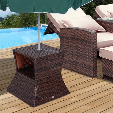 Check spelling or type a new query. Outsunny Outdoor Patio Rattan Wicker Coffee Table w ...