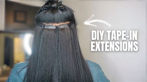 How To Install Your Own Tape In Hair Extensions Betterlength Youtube