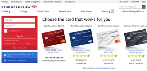 Enter the tm/debit card, credit card number in the first field. www.bankofamerica.com/onlinebanking - Bank of America Online Banking Login - Price Of My Site